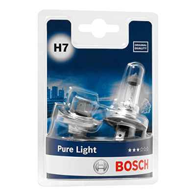 Bosch H7 Pure Light Lámparas para faros - 12 V 55 W PX26d - Lámparas x2