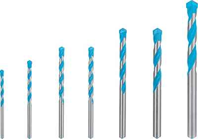 Bosch Professional 7 x Set de brocas Expert CYL-9 MultiConstruction, para Hormigón, 4-12 mm, Accesorios Taladro de impacto rotativo