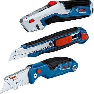 Bosch Professional Set de corte (navaja universal + cúter + navaja plegable)