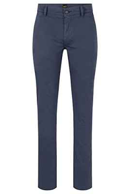 BOSS Schino-Slim D Pantalones Planos, Azul Oscuro, 34W x 32L para Hombre