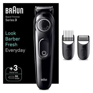 Braun Recortadora De Barba Series 3, Máquina Cortar Pelo, Cortapelos Hombre con Lámina Ultraafilada. BT3410.