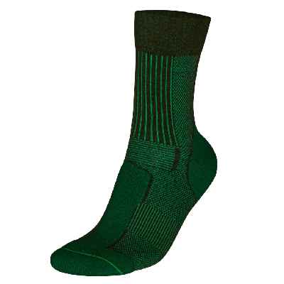 Calcetines Ligeros de Senderismo y Trekking de Lana Merino 1 par (Verde Oscuro, EU 39-42)