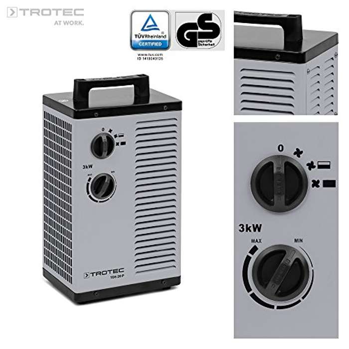 Calefactor cerámico 3.000 Watt con dos de ajustes de calor