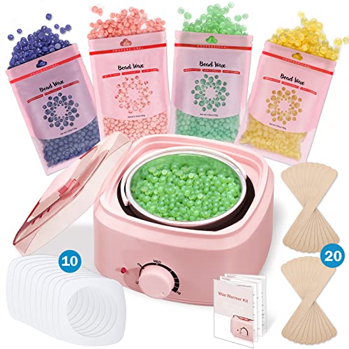 Calentador de cera depilatoria con accesorios 