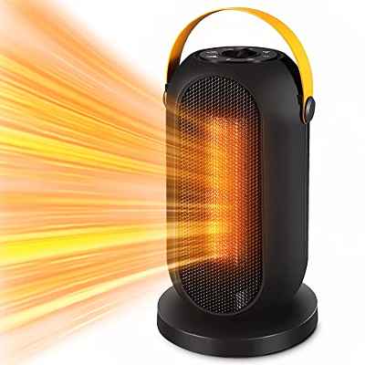 Calentador de ventilador 1200w, Mini Calefactor Eléctrico, cerámica PTC, silenciador de calefacción, oscilación automática de 90°, multimodo, termostato, oficina, dormitorio