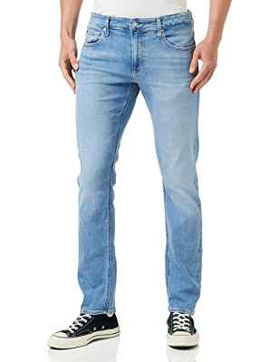 Calvin Klein Jeans Delgado Pantalones, Luz Vaquera, 29W/32L para Hombre