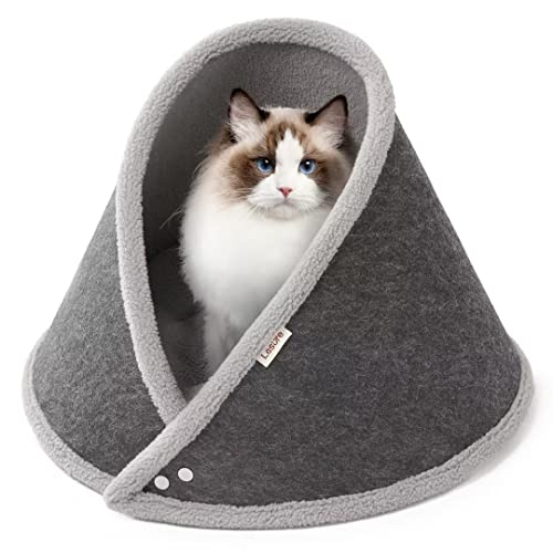 Cama cueva para gatos 51x51x38 cm lavable