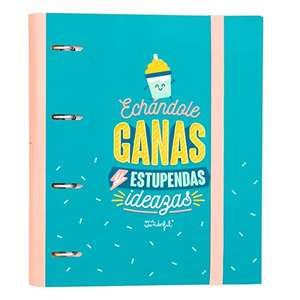 Carpeta Con Anillas - Echándole Ganas Y Estupendas Ideazas - Mr. Wonderful