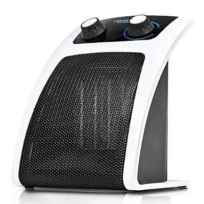 Cecotec Calefactor cerámico 2000 W, 3 modos, termostato regulable, sensor antivuelco, protección sobrecalentamiento. Ready Warm 6050