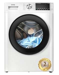 CHiQ Lavadora Carga Frontal 10kg, 57 cm Fondo, 60 cm Ancho, Space Pro, Motor Inverter Silencioso, 1400rpm, AI Smart Program, Función Vapor