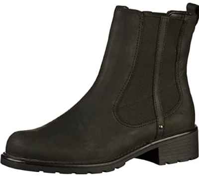 Clarks Orinoco Club Botas Chelsea Mujer, Negro (Black Leather), 40 EU