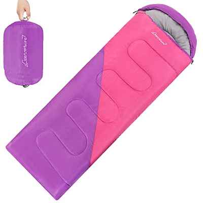 Clostnature Saco de Dormir Ligero para Acampar - Saco de Dormir Rectangular Casual al Aire Libre con Tamaño de Paquete Pequeño para Adultos, Mujeres, Senderismo de Hombres, Deportes, Montañismo