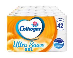 Colhogar Ultra Suave XXL 7x6 - Papel Higiénico Suave - 2 Capas - Paquete de 42 Rollos Extra Largos
