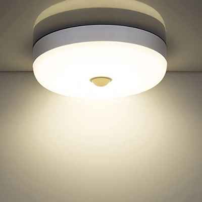 Combuh Plafones LED con Sensor de Movimiento, 15w 1500LM 4000K Blanco Natural Moderna Redondo Lampara de Techo con Detector, Impermeabl IP56 Luz LED para Habitacion Balcón Salon Cocina Baño