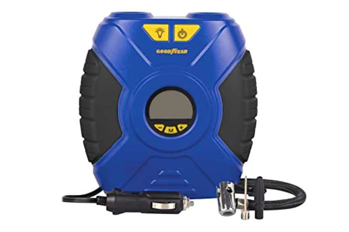 Compresor Digital 90 PSI 10 Amperios con Conector de 12V Inflado Rápido