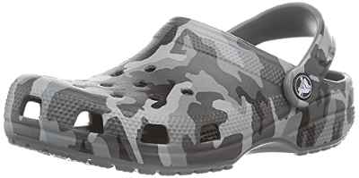 Crocs Classic Tie Dye Clogs, Zuecos Unisex Adulto, Blanco, 45/46 EU