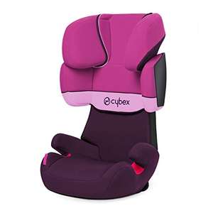 Cybex Silver Solution X-Fix Sin Isofix Silla de Coche para niños, Grupo 2/3 15-36 kg, Desde los 3 hasta los 12 años aprox.,(Purple Rain)