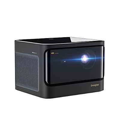Dangbei Proyector 4K Native, 3200 ANSI Lumens Proyector Cine en Casa, WiFi 2.4/5G Proyector con Android 4G+128G, Bluetooth 5.0, Inteligente Enfoque Automático, Proyector Móvil para Exteriores