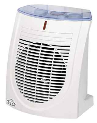 DCG Eltronic HL9370 HL9370-Calefactor (Calentador de ventilador, 24 h, Pared, Piso, Blanco, 2000, 1000 W