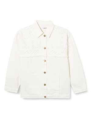 Desigual Chaq_Clavel Chaqueta Vaquera, White, 13/14 Chicas