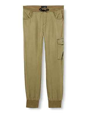 Desigual Pant_Andres Pantalones Informales, Verde, 11-12 Años para Niños