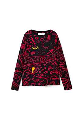 Desigual TS_Carlota 2000 Black Camiseta, Negro, 10 años para Niñas