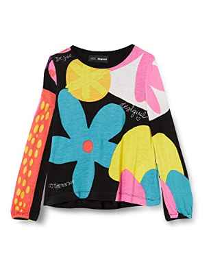 Desigual Ts_crawley, Camiseta Niñas, Preta (Black), 11-12 Años