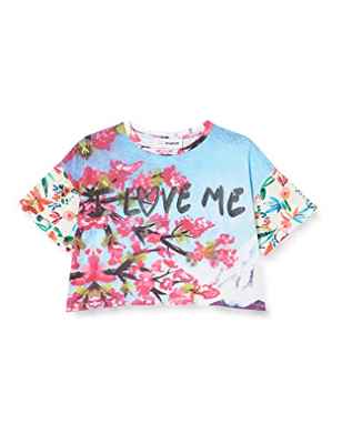 Desigual TS_st Troe Camiseta, Azul, 11-12 Años para Niñas