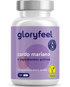 Detox Hígado Cardo Mariano (500mg) con Alcachofa (400mg), Diente de León (150mg) y Desmodium (50mg) - 120 cápsulas