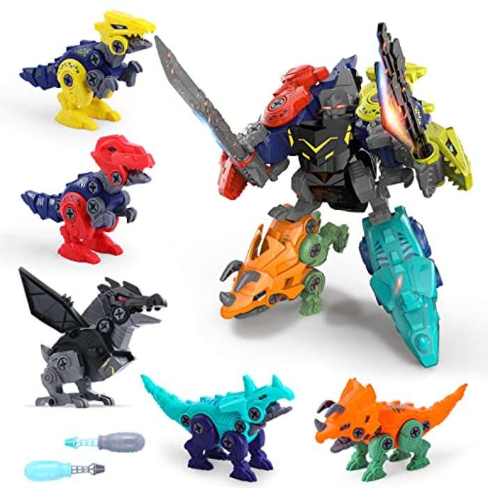 Dinosaurios de construcción 5 en 1