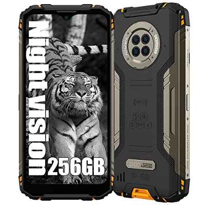 DOOGEE S96GT, Helio G95 8GB + 256GB, Smartphone Robusto de visión Nocturna con Infrarrojos 4G, cámara de 48MP (Infrarrojos de 20MP) + 32MP, Android 12 de 6.22 Pulgadas, batería de 6350mAh NFC Naranja