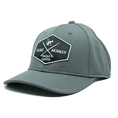 DRESSED IN MUSIC PLAY WITH ME Gorra Recycled Sport Surf Monkey - Banda para el Sudor para Agarre (Gris)