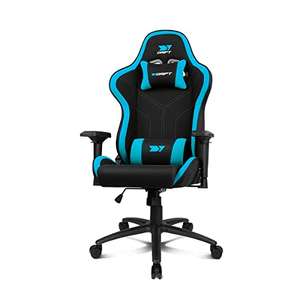 DRIFT GAMING DR110BL - Profesional,Tejido Alta transpiración,reposabrazos 4D,Ruedas silenciosas,P. Clase 4,inclinación,C.Cervical/Lumbar