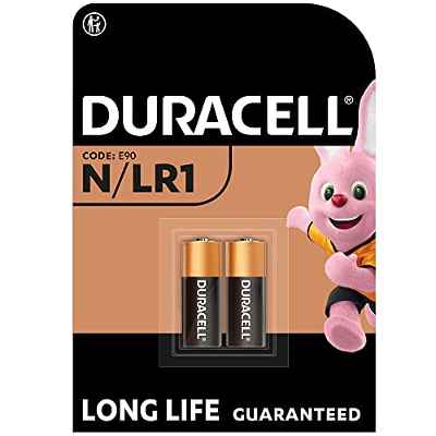 Duracell - Pilas especiales alcalinas N de 1,5 V, paquete de 2 unidades (E90/LR1) diseñadas para su uso en linternas, calculadoras y luces de bicicleta