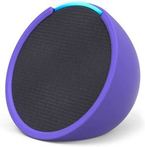 Echo Pop | Altavoz inteligente Bluetooth con Alexa de sonido potente y compacto | ANTRACITA + funda blanda ( 18,13€ devolviendo funda)