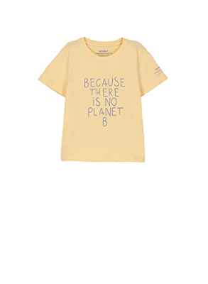 ECOALF Hielalf Camiseta Niña, Amarillo Huevo, 6 años