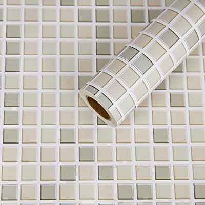 Fantasnight Mosaico Vinilo Decorativos Adhesivo para Azulejos Cocina Verde Rosa 30X300cm Vinilos para Baldosas Impermeable Papel Pintado Autoadhesivo Baño 2D