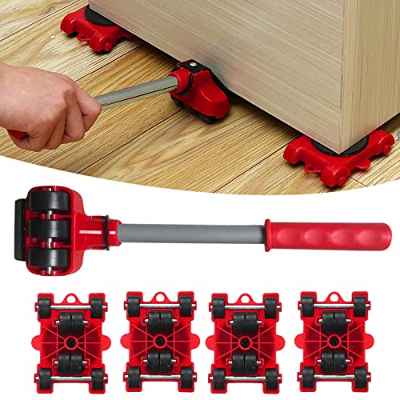 Fiacvrs Muebles elevador Mover Tool Set Mini herramienta de transporte coche forma muebles levantador movimiento cosas pesadas