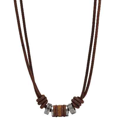 Fossil Collar de Hombre con Acero Inoxidable