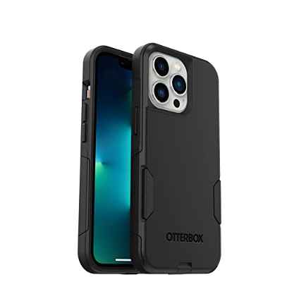Funda para iPhone 13 Pro OtterBox Commuter, resistente a golpes y caídas, Rugerizada, Protectora, Testada 3x estándares Militares anticaídas,Antomicrobiana, Negro