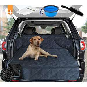 Funda Universal para Perros Maletero Coche-Evita Humedad ,Suciedad o Pelos - Material Antideslizante -Resistente con Lateral 185X105X36 Cm
