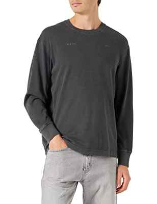 G-Star RAW Back Typography Boxy T-Shirt, Camisetas para Hombre, Negro (dk black gd D22384-C756-B564), M