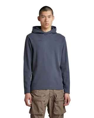G-Star RAW Lightweight Hoodie Logo Tape Center Back , Camisetas para Hombre, Azul (fantem blue D22394-D250-863), XL