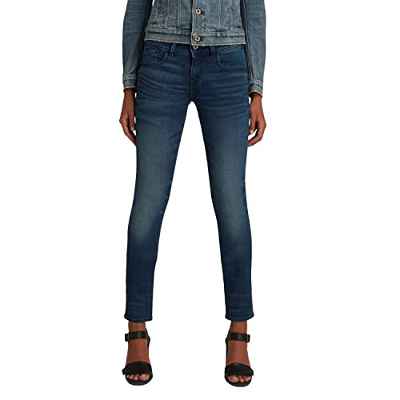 G-STAR RAW Lynn Mid Waist Skinny, Jeans, Mujer, Azul (Medium Aged 6550-71), 23W / 32L
