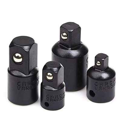 Gasea 4 piezas Adaptador de Extensión de Destornillador, Juego de Adaptadores Reductores de Impacto para Kit de Herramientas de Conversión de Extensión de Manga de Trinquete de Controlador de Impacto