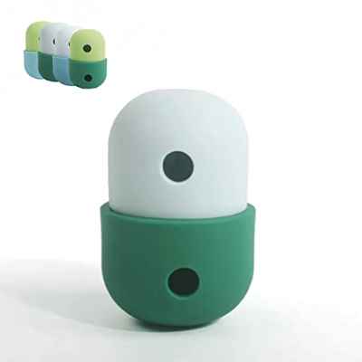 Genérico Dog Egg - Juguete Dispensador de Comida para Perros, Juguete para Morder, Sin BPA (Verde y Blanco)