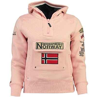 Geographical Norway - Sudadera DE NIÑOS GYMCLASS Rosa Claro 10