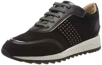 Geox D Tabelya A, Zapatillas para Mujer, Negro (Black/Gun C9b1g), 37 EU