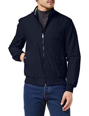 Geox M VINCIT BOMBER JKT Hombre Chaquetas, Azul (Blue Nights), 48