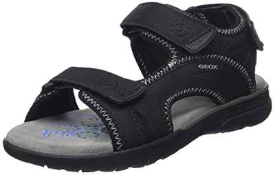 Geox U SPHERICA EC5, Sandalia. Hombre, Negro, 43 EU